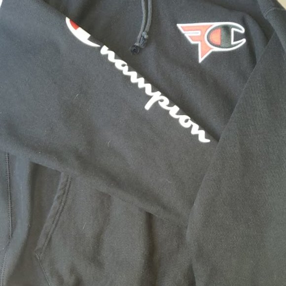 Black Champion Faze Hoodie (Very Limited) Large - Picture 2 of 3